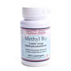 PROTOCOL FOR LIFE BALANCE 甲基鈷胺素 B-12 1000mcg 錠劑, 1個, 100 件