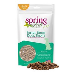 Spring Naturals 無穀冷凍乾燥鴨肉狗點心 真實鴨肉製成 狗狗喜愛肉味, 牛肉