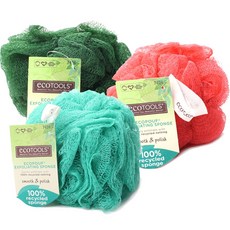 ecoTOOLS Ecopouf去角質沐浴球, 隨機出貨, 1入, 1入