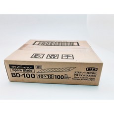 NT BD-100 美工刀補充刀片(30度角)(500片/100包/組), 詳見包裝, 1個