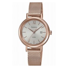 CASIO 卡西歐 SHEEN 女款金屬太陽能手錶 SHS-D300PGM-4AJF