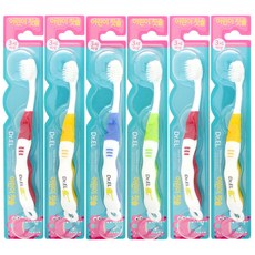 Doctor.el 28Tak 兒童細毛牙刷, 隨機出貨, 6入, 1件