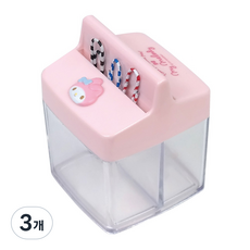 buyhearts 方形磁吸迴紋針筒, 美樂蒂, 3個