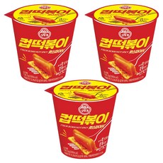 OTOKI 不倒翁 辣味火辣杯裝炒年糕, 136.3g, 3個