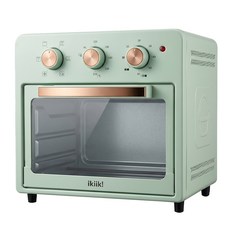 ikiiki 伊崎家電 日式氣炸烤箱 綠色 10L, IK-OT3207
