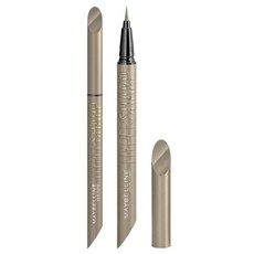 MAYBELLINE 媚比琳 台灣公司貨 36H極限持久激細抗暈眼線液 0.4g, 冷萃裸棕, 1件