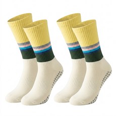 PORA BELLA YOGA SOCKS 歐美風運動止滑瑜珈中筒襪 YG011 2雙