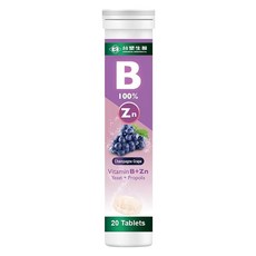 台塑生醫 MD Formula 醫之方 維生素B群 + 鋅發泡錠, 20顆, 1瓶