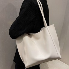 Elsso 素色皮革大容量日常肩揹包