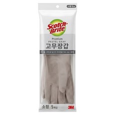 3M Scotch-Brite 百利 Premium 橡膠手套, S(30 x 20cm), 灰色, 1包