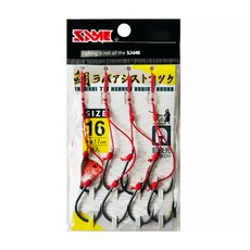 SAME 莎美 武士鯛游動丸專用綁鉤組 14 SAMURAI Tai Rubber Assist Hook SSHTR-012NN 4個, 4入, 1包