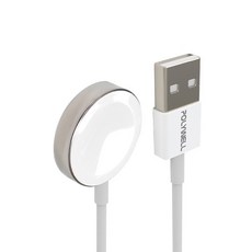 POLYWELL 寶利威爾 磁吸無線充電器 USB-A PW15-T65-0854, 白色, 1個