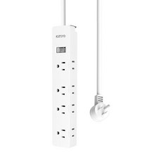 Kinyo 安全延長線組 3孔 226 x 41 x 30.5mm, 3.6m, 白色, 1條