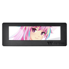 thermaltake 曜越 Tower 300 600全系列 Ceres 330繡球花藍 共用 LCD 面板 3.9吋 黑色, 1組