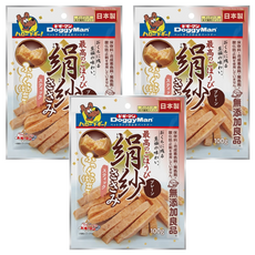 DoggyMan 絹紗雞胸肉條, 原味, 100g, 3包