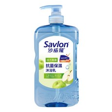 Savlon 沙威隆 台灣公司貨 抗菌保濕沐浴露 活力青蘋, 850g, 1個