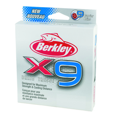 Berkley 貝克力 X9 9股編織PE線 1號 X9BFS10-GG, 鮮豔黃色, 1捲