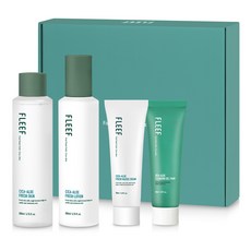 FLEEF 蘆薈系列化妝水+乳液+保濕霜+泡沫潔面凝膠組, 1套
