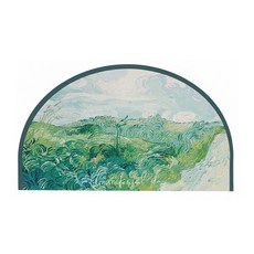 AFAMIC 艾法 油畫系半圓橡膠珪藻土吸水軟地墊