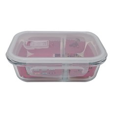 Need LOHAS 享樂活 分隔玻璃保鮮盒 CHL1233, 1個容器 + 1個蓋子, 1個