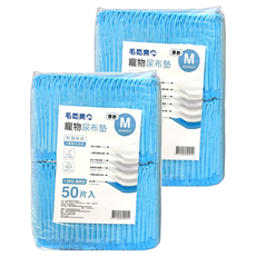 毛乾爽 寵物尿布墊 厚款 1.5公斤, 60 x 45cm, 50片, 2包