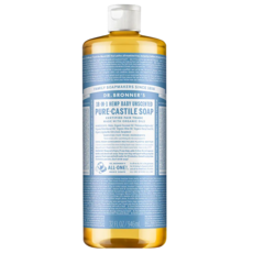 Dr.Bronner's 布朗博士 溫和嬰兒潔膚露 無香, 946ml, 1瓶