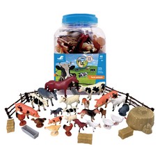 DINOLAP 農場方形桶裝公仔40件組, 1套