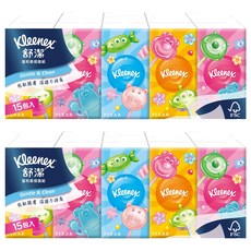 Kleenex 舒潔 紙手帕 10張, 15包, 2袋