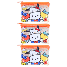 Sanrio 三麗鷗 透明拉鍊小物收納袋 50周年
