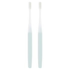 MUJI 無印良品 可替換刷頭的牙刷 一般刷頭 柔軟刷毛 藍色, 2支, 1入