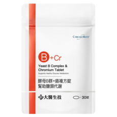大醫生技 酵母B群 + 鉻複方錠, 30顆, 1包