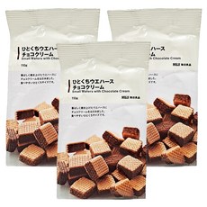 MUJI 無印良品 一口夾心酥 可可奶油風味, 110g, 3包