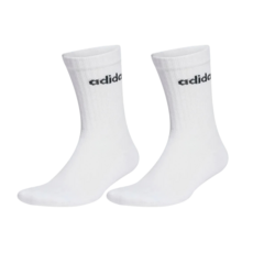 adidas 愛迪達 C LIN CREW 3P 運動襪3件組, 白色 + 黑色, 1組