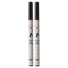 FLORTTE 花洛莉亞 水果沙拉系列 彩色防水眼線液筆 0.5ml, 01 芝麻酥酥, 2支