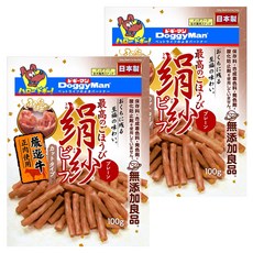 DoggyMan 多格漫 絹紗短切牛肉條 犬用零食, 牛肉口味, 100g, 2包