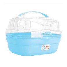 OIC 寵物幹線 倉鼠輕巧外帶籃 L200 x W150 x H130mm 倉鼠專用, 粉藍色, 1個