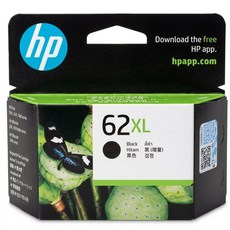 hp 惠普 62XL 黑色原廠墨水C2P05AA, 黑色, 1入