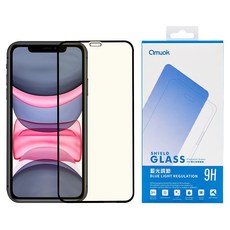 amuok 艾默克 鋼化玻璃 保護貼 iPhone 11/XR 9H 滿版 抗藍光 防指紋 1個