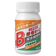 小麥購物 B群綜合維他命膠囊 A120, 30顆, 37g, 1罐