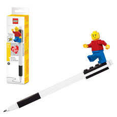 LEGO 52601 文具 積木原子筆 附人偶(顏色隨機), 黑色, 1個
