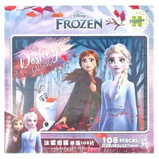 HUNDRED PICTURES 百耘圖 Frozen2 冰雪奇緣2 拼圖, 多色, 108片, 1盒