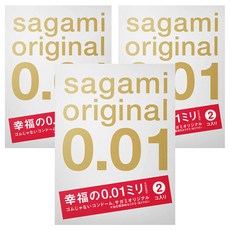 SAGAMI 相模 0.01 保險套 55*170*0.01mm, 2片, 3盒