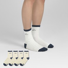New Balance 經典彩色中筒羅紋襪 4雙