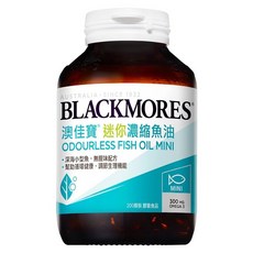 BLACKMORES 澳佳寶 迷你濃縮魚油 Odourless Fish Oil Mini, 1罐, 200顆