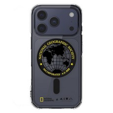 NATIONAL GEOGRAPHIC 國家地理 NatGeo 手機 保護殼 iPhone 17 Pro 磁吸 防摔 Rugged 全球印章黃