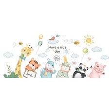 半島良品 DIY無痕創意牆貼壁貼, 雙拼 一起搖擺