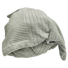 好物良品 輕奢格紋系列 防貓抓 高彈力立體提花沙發罩組, 綠色, 1組