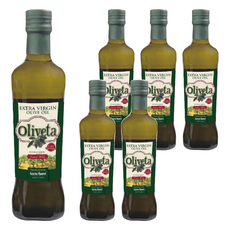 Oliveta 歐薇塔 特級初榨冷壓橄欖油, 6個, 1L