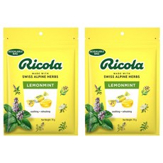 Ricola 利口樂 瑞士草本喉糖 檸檬風味, 70g, 2袋