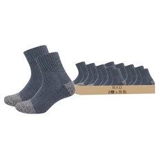 B.V.D. 男款 銀纖維1/2毛巾底襪 B563 8雙